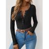 imageANRABESS Long Sleeve Shirts for Women Henley Button Down Tops Ribbed Knit Slim Fit Fall Basic Tee 2025 Casual Trendy ClothesBlack