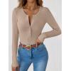 imageANRABESS Long Sleeve Shirts for Women Henley Button Down Tops Ribbed Knit Slim Fit Fall Basic Tee 2025 Casual Trendy ClothesLight Khaki