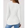 imageANRABESS Long Sleeve Shirts for Women Henley Button Down Tops Ribbed Knit Slim Fit Fall Basic Tee 2025 Casual Trendy ClothesWhite