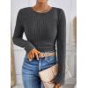 imageANRABESS Long Sleeve Shirts for Women Ribbed Knit Tshirt Slim Fit Crewneck Basic Tee Top 2025 Fall Casual Work Trendy ClothesDark Grey