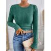 imageANRABESS Long Sleeve Shirts for Women Ribbed Knit Tshirt Slim Fit Crewneck Basic Tee Top 2025 Fall Casual Work Trendy ClothesGreen