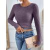 imageANRABESS Long Sleeve Shirts for Women Ribbed Knit Tshirt Slim Fit Crewneck Basic Tee Top 2025 Fall Casual Work Trendy ClothesPurple