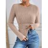 imageANRABESS Long Sleeve Shirts for Women Ribbed Knit Tshirt Slim Fit Crewneck Basic Tee Top 2025 Fall Casual Work Trendy ClothesTan