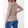 imageANRABESS Long Sleeve Shirts for Women Ribbed Knit Tshirt Slim Fit Crewneck Basic Tee Top 2025 Fall Casual Work Trendy ClothesTan