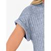 imageANRABESS Lounge Sets For Women Fall Ribbed Knit 2 Piece Pajama Sets Casual Short Sleeve Top and Long Pants Matching OutfitsBlue
