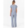 imageANRABESS Lounge Sets For Women Fall Ribbed Knit 2 Piece Pajama Sets Casual Short Sleeve Top and Long Pants Matching OutfitsBlue