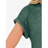 imageANRABESS Lounge Sets For Women Fall Ribbed Knit 2 Piece Pajama Sets Casual Short Sleeve Top and Long Pants Matching OutfitsGreen