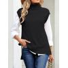 imageANRABESS Sweater Vest Women Turtleneck Sleeveless Loose Fit Pullover Knit Spilt Tank Tops 2025 Casual Trendy Fall OutfitsBlack