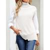 imageANRABESS Sweater Vest Women Turtleneck Sleeveless Loose Fit Pullover Knit Spilt Tank Tops 2025 Casual Trendy Fall OutfitsWhite