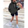 imageANRABESS Sweatshirt for Women Zip Up Hoodies Cropped Pullover Fleece Hooded Sherpa Sweaters Tops 2025 Fall Winter ClothesBlack