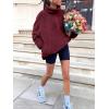 imageANRABESS Sweatshirt for Women Zip Up Hoodies Cropped Pullover Fleece Hooded Sherpa Sweaters Tops 2025 Fall Winter ClothesBurgundy