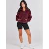 imageANRABESS Sweatshirt for Women Zip Up Hoodies Cropped Pullover Fleece Hooded Sherpa Sweaters Tops 2025 Fall Winter ClothesBurgundy