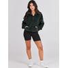 imageANRABESS Sweatshirt for Women Zip Up Hoodies Cropped Pullover Fleece Hooded Sherpa Sweaters Tops 2025 Fall Winter ClothesDark Green
