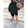 imageANRABESS Sweatshirt for Women Zip Up Hoodies Cropped Pullover Fleece Hooded Sherpa Sweaters Tops 2025 Fall Winter ClothesDark Green