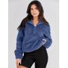 imageANRABESS Sweatshirt for Women Zip Up Hoodies Cropped Pullover Fleece Hooded Sherpa Sweaters Tops 2025 Fall Winter ClothesDeep Blue