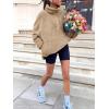 imageANRABESS Sweatshirt for Women Zip Up Hoodies Cropped Pullover Fleece Hooded Sherpa Sweaters Tops 2025 Fall Winter ClothesKhaki