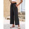 imageANRABESS Women 2025 Summer Casual Flowy Loose High Waist Boho Wide Leg Cropped Palazzo Lounge Beach Vacation Pants TrousersBlack