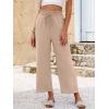 imageANRABESS Women 2025 Summer Casual Flowy Loose High Waist Boho Wide Leg Cropped Palazzo Lounge Beach Vacation Pants TrousersKhaki