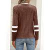 imageANRABESS Women Long Sleeve Tops Color Block Casual Shirts Lightweight Sweaters Fall Fashion Outfits 2025 Teen Girls ClothesBrownwhite