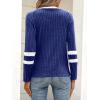 imageANRABESS Women Long Sleeve Tops Color Block Casual Shirts Lightweight Sweaters Fall Fashion Outfits 2025 Teen Girls ClothesDeep Bluewhite