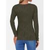imageANRABESS Women Long Sleeve Tops Slim Fitted Business Casual Shirts Rib Textured TShirts 2025 Fall Outfits Dressy Work BlouseArmy Green