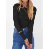 imageANRABESS Women Long Sleeve Tops Slim Fitted Business Casual Shirts Rib Textured TShirts 2025 Fall Outfits Dressy Work BlouseBlack