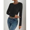 imageANRABESS Women Long Sleeve Tops Slim Fitted Business Casual Shirts Rib Textured TShirts 2025 Fall Outfits Dressy Work BlouseBlack