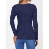 imageANRABESS Women Long Sleeve Tops Slim Fitted Business Casual Shirts Rib Textured TShirts 2025 Fall Outfits Dressy Work BlouseNavy Blue