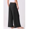 imageANRABESS Women Palazzo Pants Summer Flowy Wide Leg High Waist Lounge Trousers with Pockets 2025 Casual Beach Vacation OutfitsBlack