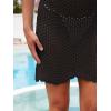 imageANRABESS Women Swimsuit Cover Ups Summer Sleeveless Beach Crochet Swimwear Bathing Suit Knit Swim Dress 2025 Vacation OutfitsBlack