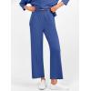 imageANRABESS Womens 2 Piece Outfits 34 Sleeve Loose Tops Wide leg Pants Lounge Pajama Set Casual Travel Loungewear ClothesBlue