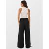 imageANRABESS Womens Baggy Jeans 2025 Fashion Mid Rise Tie Ankle Wide Leg Harem Palazzo Denim Pants with PocketsBlack Soild