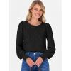 imageANRABESS Womens Eyelet Long Sleeve Tops Business Casual Blouses Crochet Lace Shirts 2025 Fall Fashion OutfitsBlack