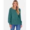 imageANRABESS Womens Eyelet Long Sleeve Tops Business Casual Blouses Crochet Lace Shirts 2025 Fall Fashion OutfitsGreen