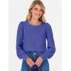 imageANRABESS Womens Eyelet Long Sleeve Tops Business Casual Blouses Crochet Lace Shirts 2025 Fall Fashion OutfitsNavy Blue