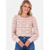 imageANRABESS Womens Eyelet Long Sleeve Tops Business Casual Blouses Crochet Lace Shirts 2025 Fall Fashion OutfitsPink