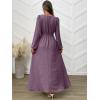 imageANRABESS Womens Long Sleeve Dress 2025 Fall Casual Empire Waist ALine Flowy Maxi Dresses with Pockets Vacation OutfitsMavue