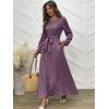 imageANRABESS Womens Long Sleeve Dress 2025 Fall Casual Empire Waist ALine Flowy Maxi Dresses with Pockets Vacation OutfitsMavue