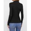 imageANRABESS Womens Long Sleeve Mock Neck Shirts Fitted Dressy Casual Blouse 2025 Fall Office Work Thermal TopsBlack