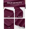 imageANRABESS Womens Long Sleeve Mock Neck Shirts Fitted Dressy Casual Blouse 2025 Fall Office Work Thermal TopsWine Red