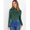 imageANRABESS Womens Long Sleeve Mock Neck Tops Slim Fitted Basic Layer Office Work Shirts 2025 Fall Outfits Y2K ClothesForest