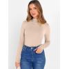 imageANRABESS Womens Long Sleeve Mock Neck Tops Slim Fitted Basic Layer Office Work Shirts 2025 Fall Outfits Y2K ClothesLight Khaki