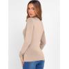 imageANRABESS Womens Long Sleeve Mock Neck Tops Slim Fitted Basic Layer Office Work Shirts 2025 Fall Outfits Y2K ClothesLight Khaki