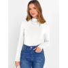 imageANRABESS Womens Long Sleeve Mock Neck Tops Slim Fitted Basic Layer Office Work Shirts 2025 Fall Outfits Y2K ClothesWhite