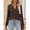 imageANRABESS Womens Long Sleeve Shirts 2025 Fall Henley Business Casual Tops Cute TShirts Work Blouses Outfits Vacation ClothesCoffee
