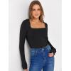 imageANRABESS Womens Long Sleeve Square Neck Tops Ribbed Knit Slim Fit Shirts Basic Tee 2025 Fall Dressy Casual TShirts ClothesBlack