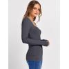 imageANRABESS Womens Long Sleeve Square Neck Tops Ribbed Knit Slim Fit Shirts Basic Tee 2025 Fall Dressy Casual TShirts ClothesDeep Grey