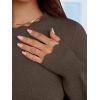 imageANRABESS Womens Long Sleeve Sweaters Loose Fit Lightweight Scalloped Knit Soft Dressy Pullover Tops 2025 Fall Casual OutfitsBrown