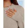 imageANRABESS Womens Long Sleeve Sweaters Loose Fit Lightweight Scalloped Knit Soft Dressy Pullover Tops 2025 Fall Casual OutfitsTan
