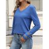 imageANRABESS Womens Long Sleeve Tops Lace Dressy Casual Blouses 2025 Fall Tunic Shirts Trendy V Neck TShirts Work Travel OutfitsBlue